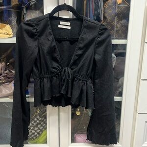 Urban Outfitters Cropped Bell Sleeve Top